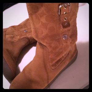 Coach brown winter boots size 7